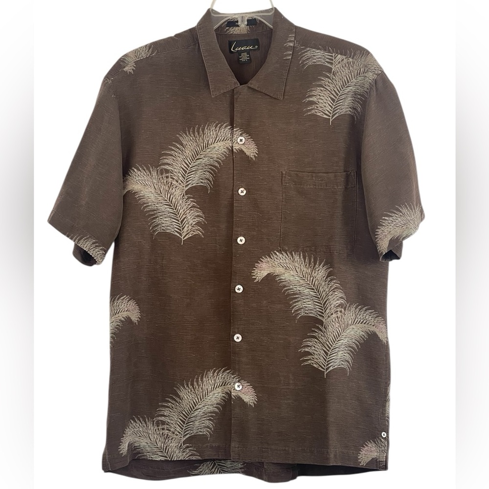 Men’s Luau silk limited edition Hawaiian shirt. Size large. GUC
